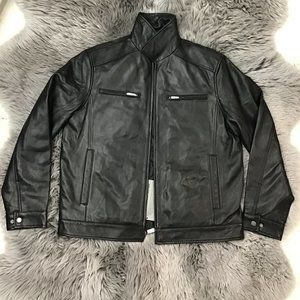 Boston Harbour | Men's Leather Jacket | Black